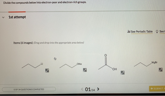 Solved Divide the compounds below into electron-poor and | Chegg.com