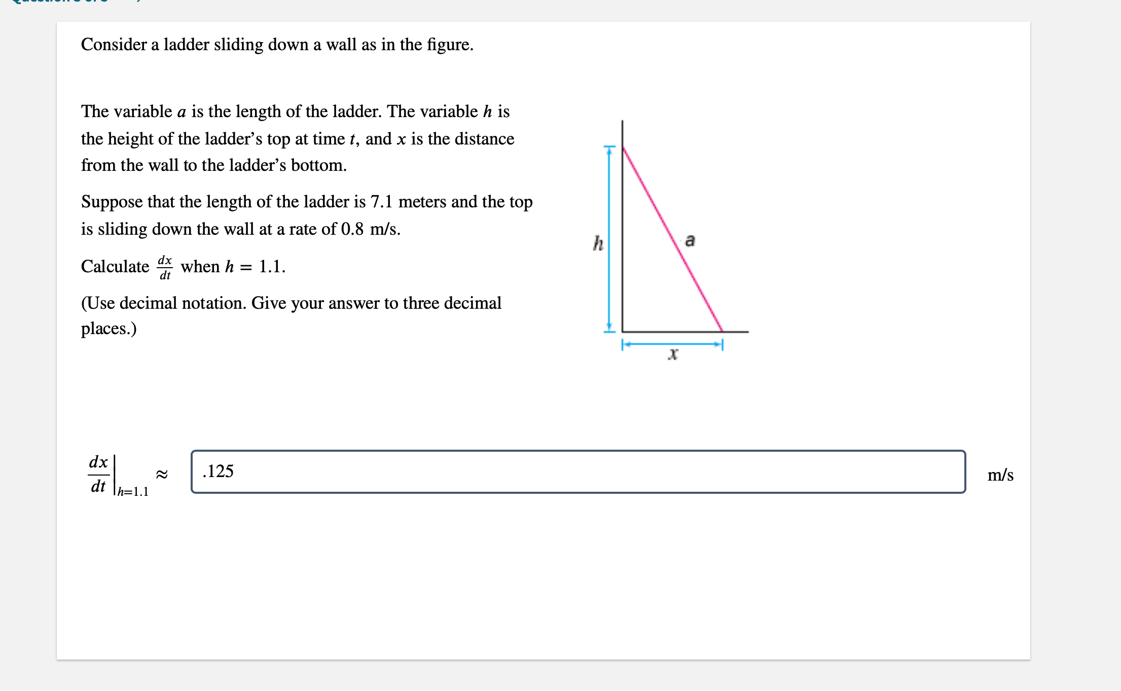 Solved Consider a ladder sliding down a wall as in the
