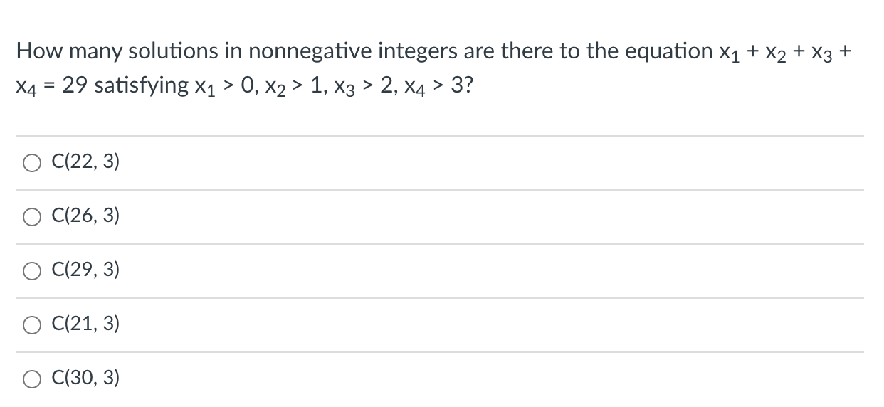 Solved How Many Solutions In Nonnegative Integers Are There | Chegg.com