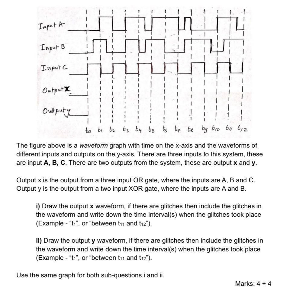 Solved T 1 1 1 Input A Input B Input C 1 Output Outputy to | Chegg.com