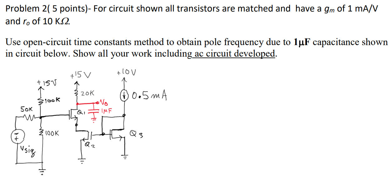 Solved Problem 2( 5 points)- For circuit shown all | Chegg.com