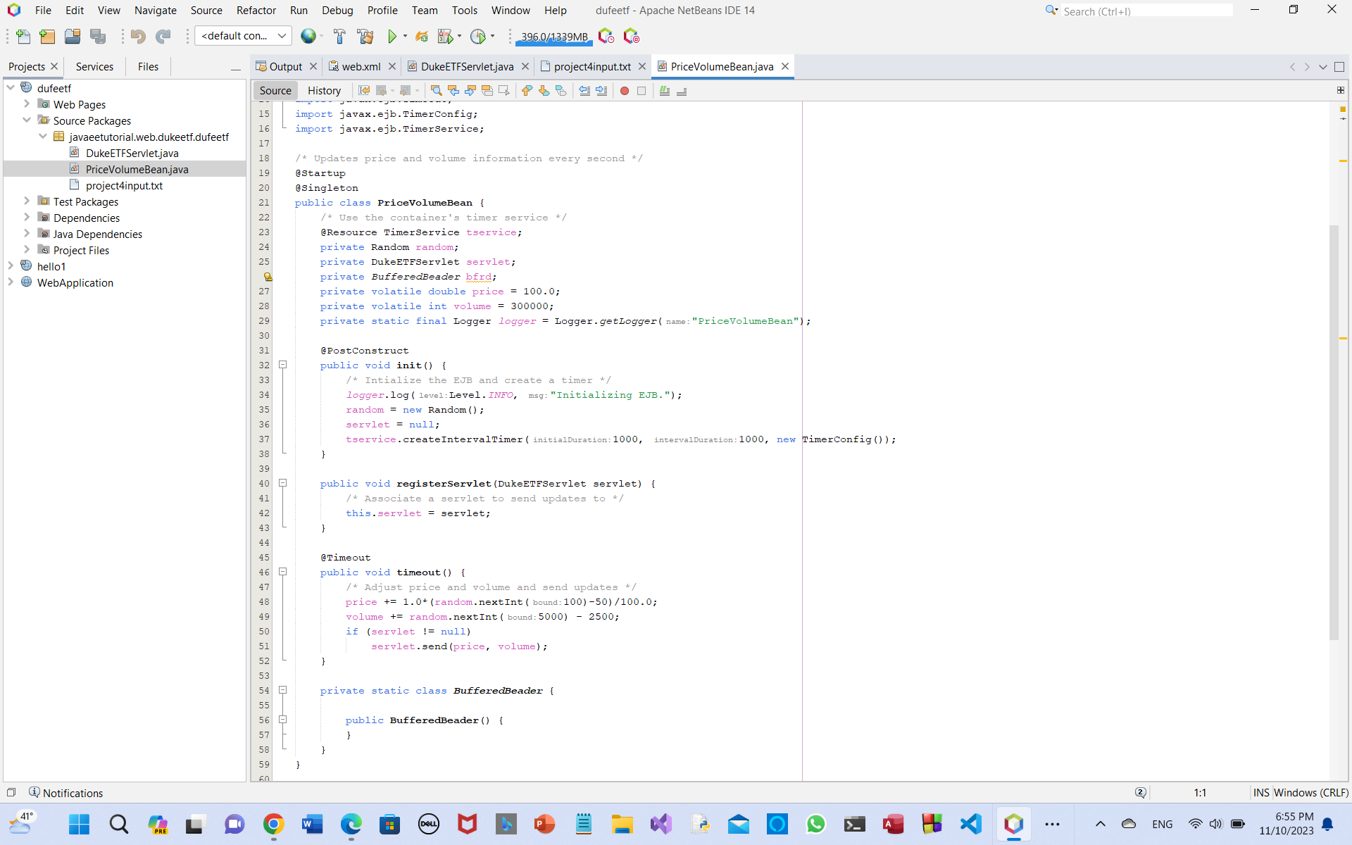 Solved (7) dufeetf Web Pages Source Packages | Chegg.com