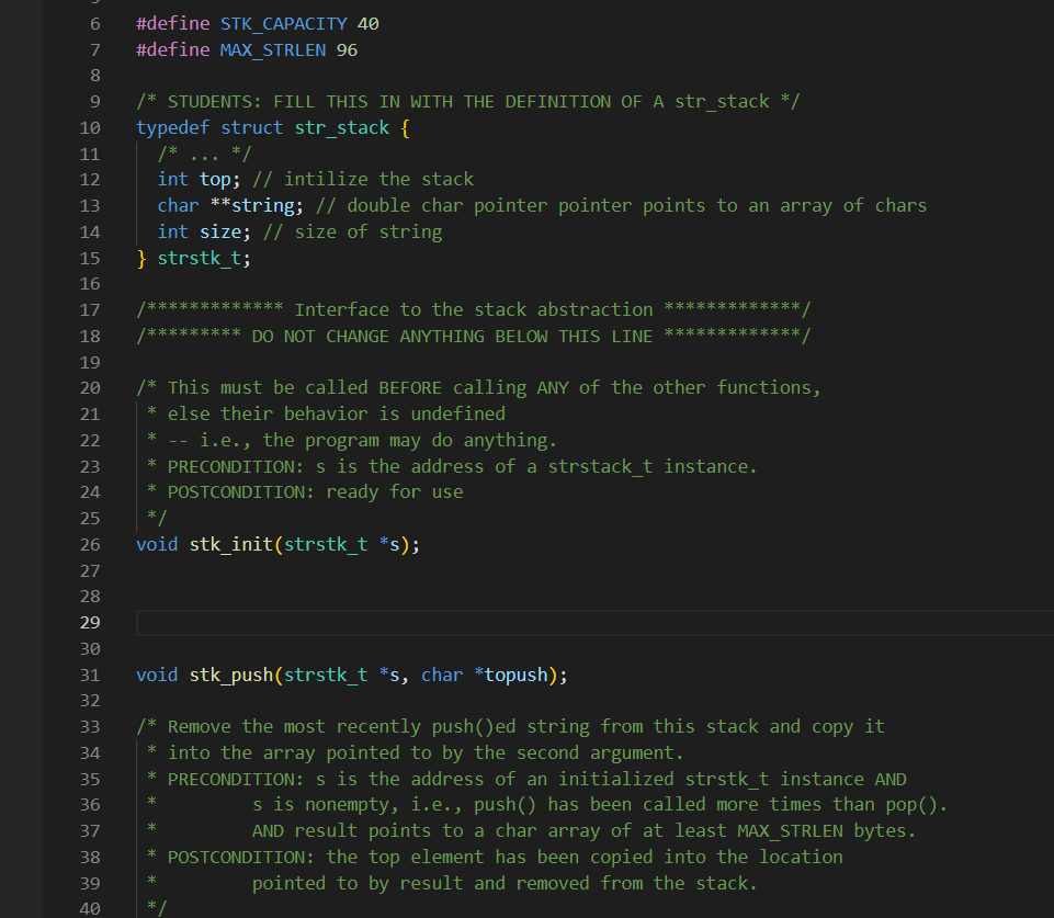 Solved Implement the following two functions of a stack of | Chegg.com