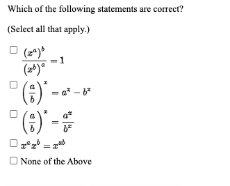 Solved Which of the following statements are correct? | Chegg.com