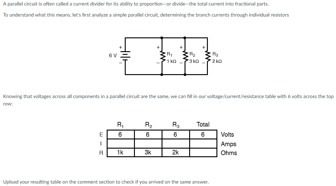 Solved A parallel circuit is often called a current divider | Chegg.com