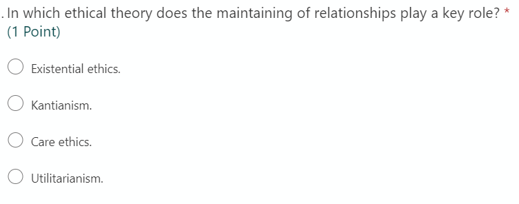 Solved .In which ethical theory does the maintaining of | Chegg.com