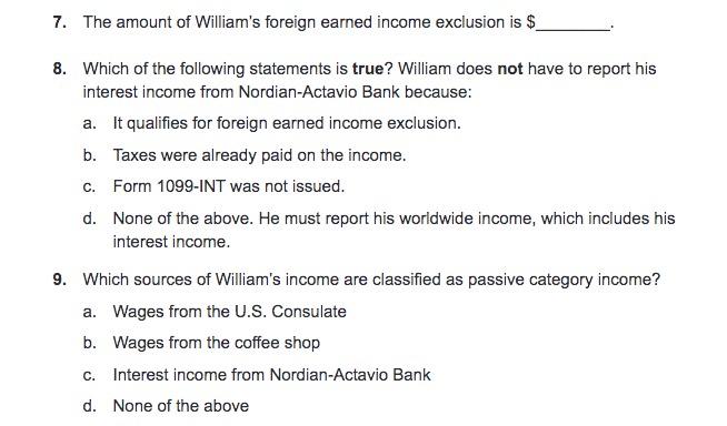 Solved Interview Notes William Webster Is A U S Citizen Chegg Com