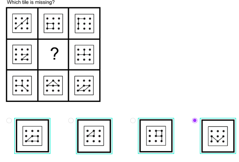 Solved Which tile is missing? Chegg com