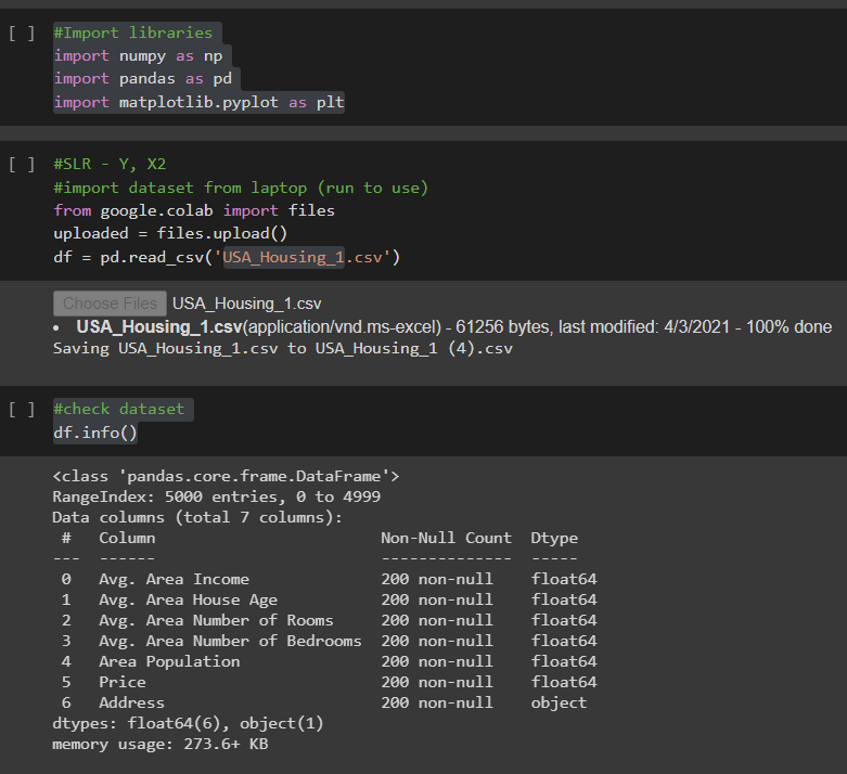 Solved [] #Import libraries import numpy as np import pandas | Chegg.com