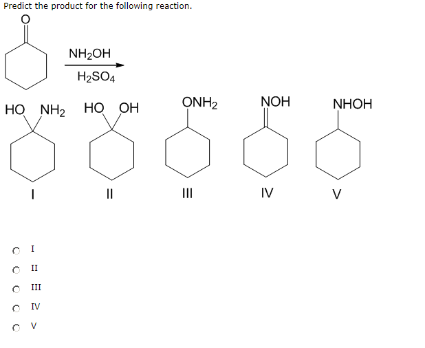 Solved Predict the product for the following reaction. NH2OH