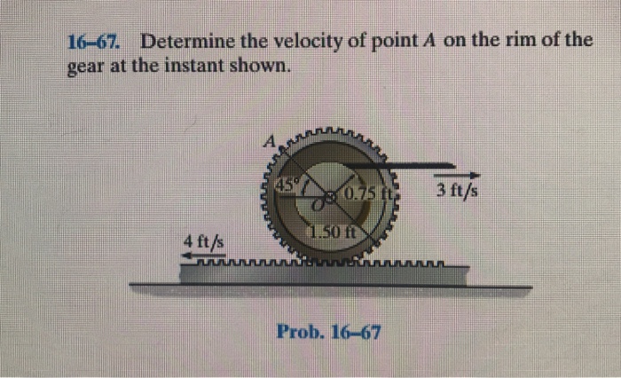 Solved Dynamics Determine the velocity at point | Chegg.com