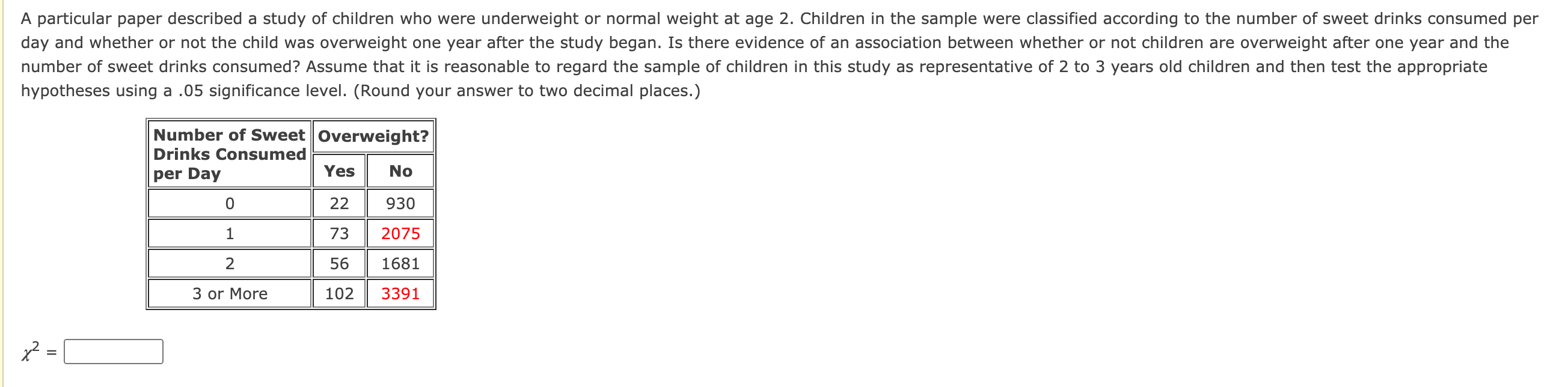 Solved A particular paper described a study of children who | Chegg.com