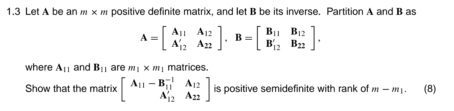 Solved A=[A11A12′A12A22],B=[B11B12′B12B22], Where A11 And | Chegg.com