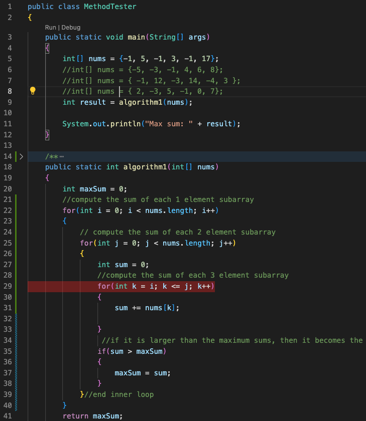 Solved JAVAInstructions: Let A be an array of integers | Chegg.com