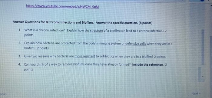 Solved Https Www Youtube Com Embed Lpl4wcm 9pm Answer Q
