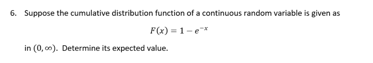 Solved Suppose The Cumulative Distribution Function Of A | Chegg.com