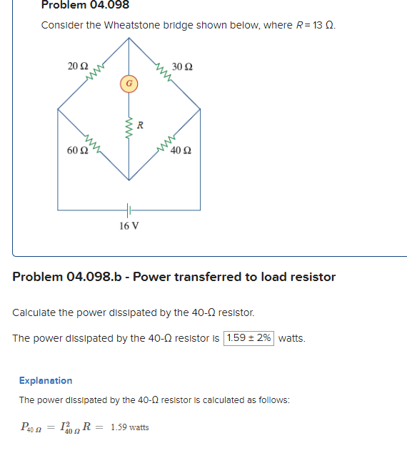 Solved Consider the Wheatstone bridge shown below, where | Chegg.com