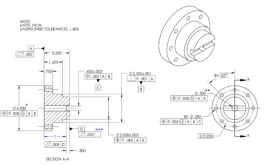 Solved a) How many datum surfaces are indicated? b) How many | Chegg.com