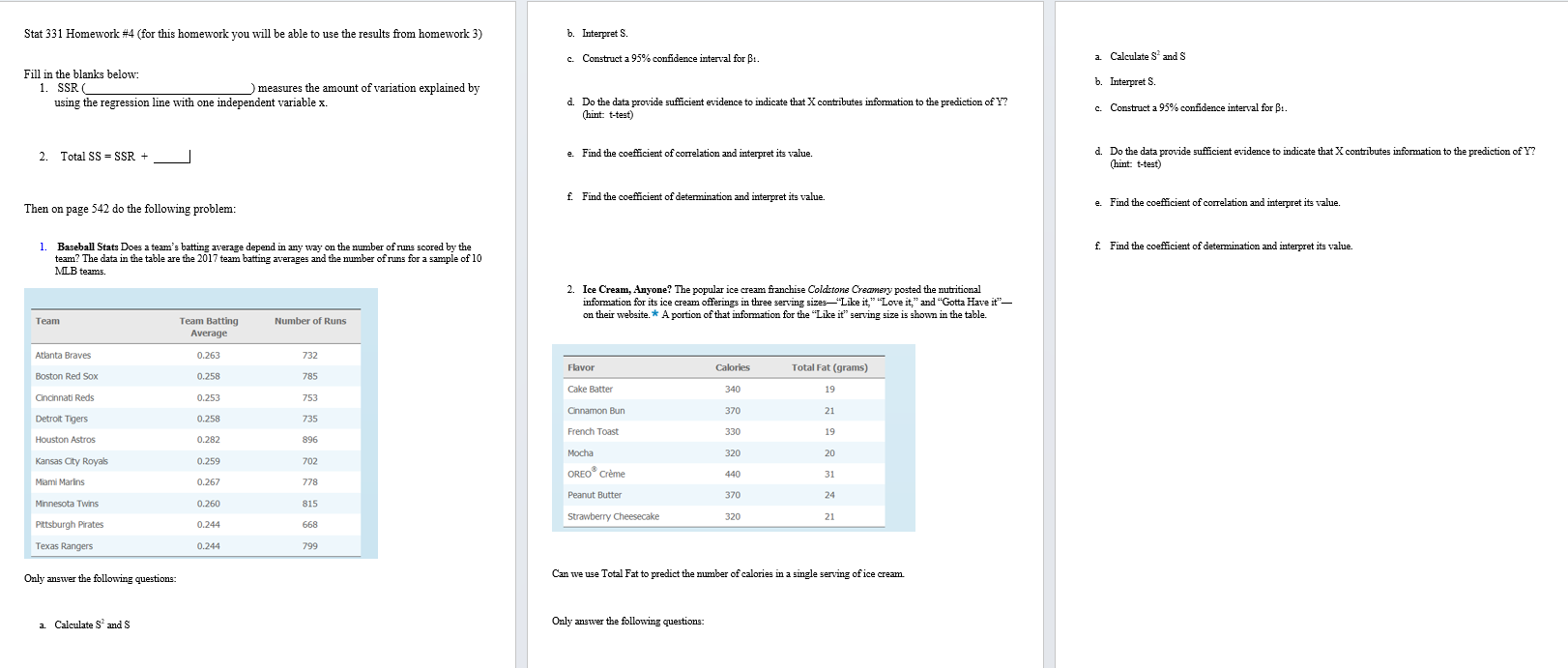 Solved Stat 331 Homework \#4 (for this homework you will be | Chegg.com