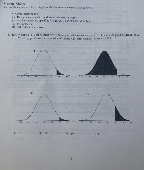 Solved Multiple Choice ldentify the choice that best | Chegg.com