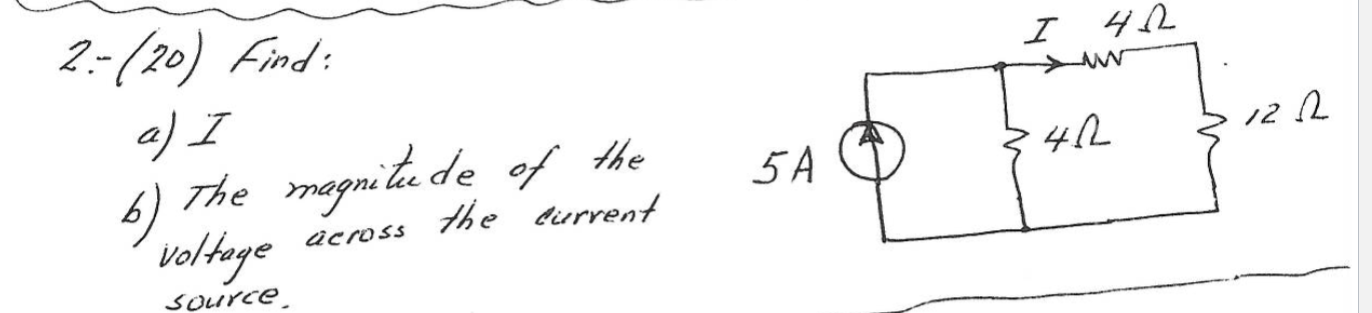 Solved Please Find Using Method Such As KCL/KVL, Ohm's Law, | Chegg.com