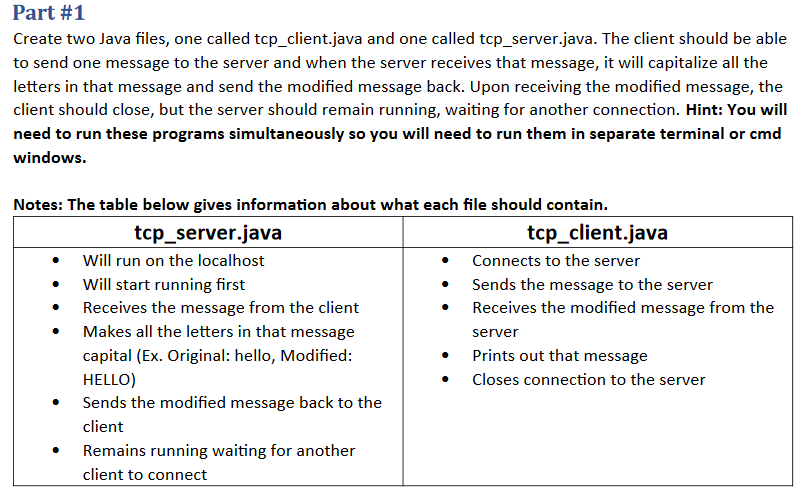 Solved Part #4: Multiple Clients Connect two clients to the | Chegg.com