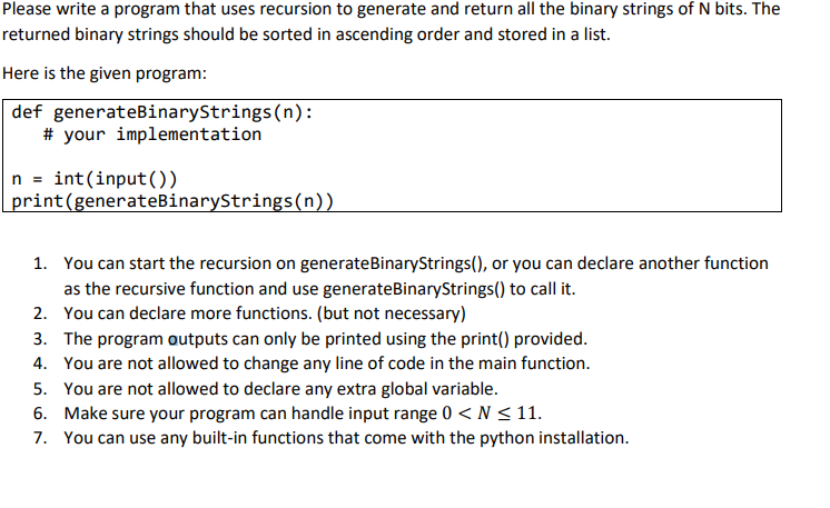 Solved Please write a program that uses recursion to | Chegg.com