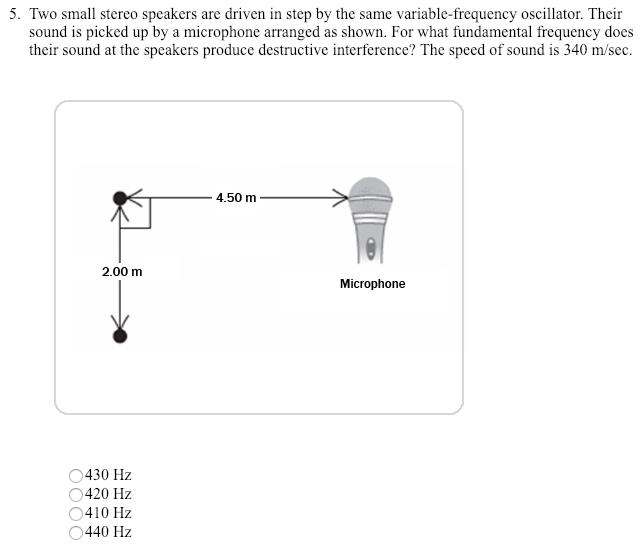Solved 1. Two speakers emitting sounds with the same