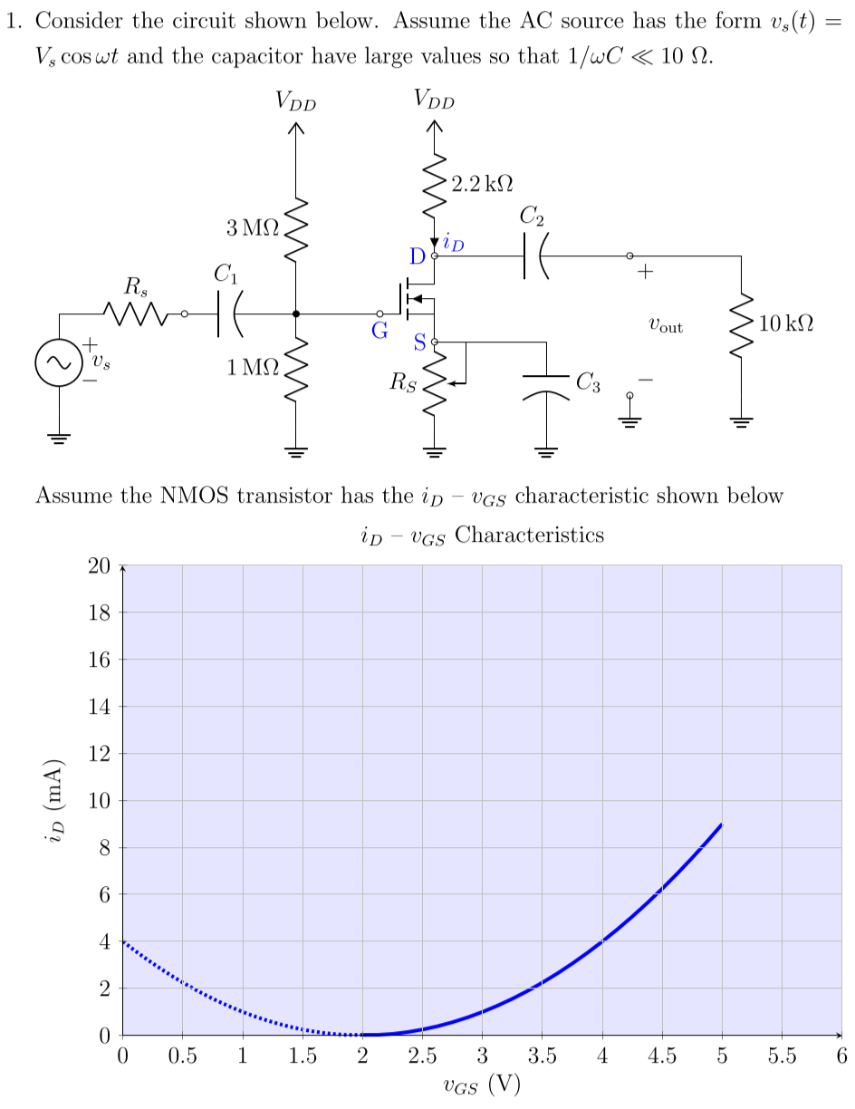Solved 1. Consider the circuit shown below. Assume the AC | Chegg.com