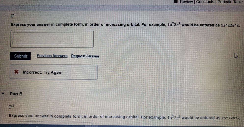 Full For Of Solved: Enter Each Electron ... The Configurations