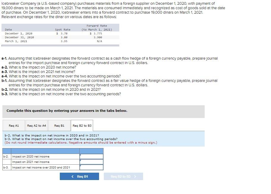 Solved Icebreaker Company (a U.S.-based company) purchases | Chegg.com