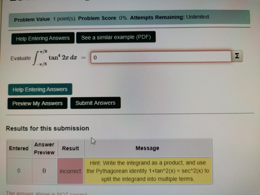 Solved Problem Value: 1 point(s). Problem Score 0%. Attempts | Chegg.com