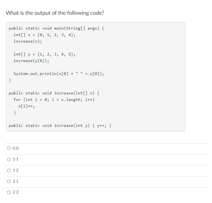 Solved Which of the following loops does exactly 10 | Chegg.com