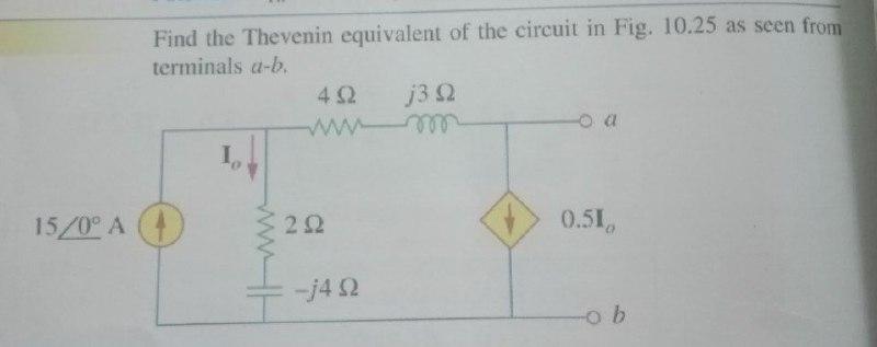 Solved Find The Thevenin Equivalent Of The Circuit In Fig. | Chegg.com