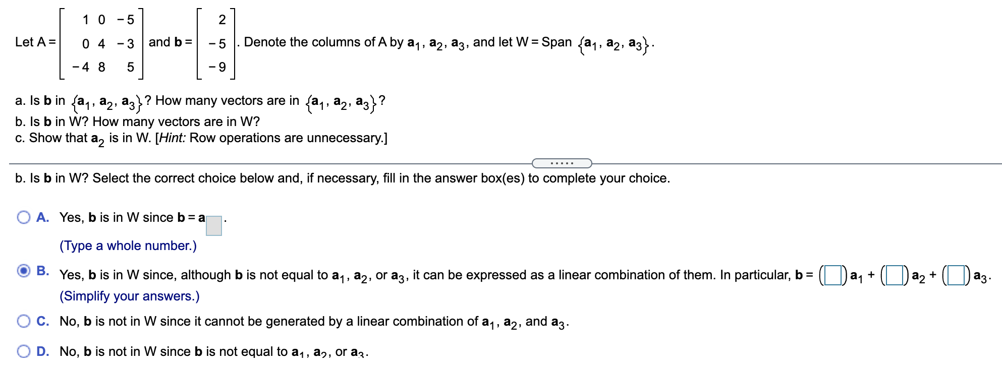 Solved - 4 Compute the product using the methods below. If a | Chegg.com
