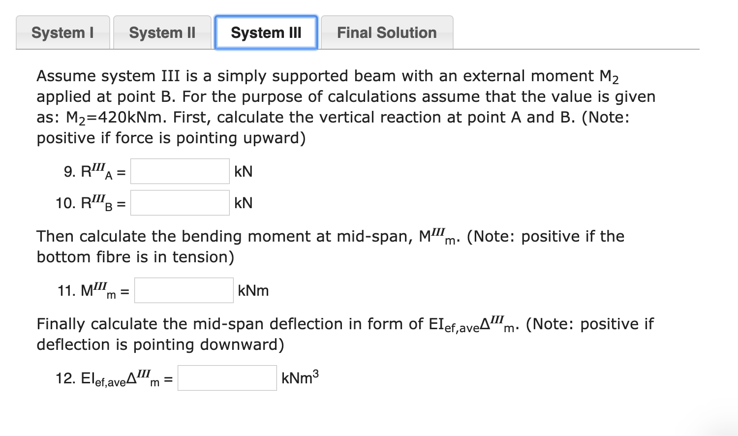 Solved Consider one span of a continuous beam has a | Chegg.com