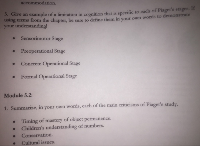 Example of the formal operational online stage