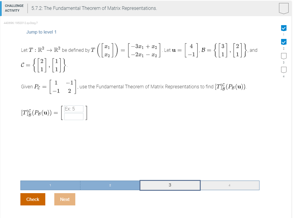 Solved 5.7.2: The Fundamental Theorem Of Matrix 