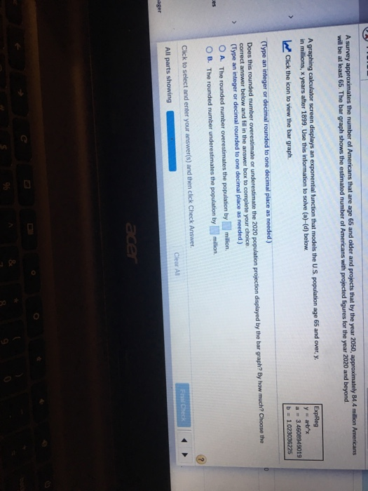 Solved ates the number of Americans that are age 65 and | Chegg.com