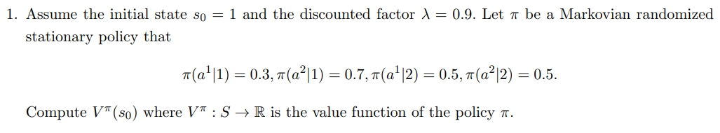 Solved * In problem 1 and 2 , we consider a two-state Markov | Chegg.com