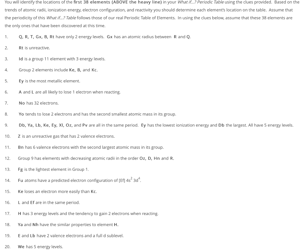 Solved You will identify the locations of the first 38 | Chegg.com