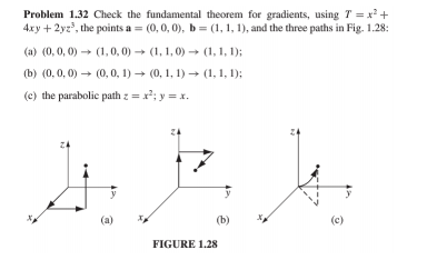 Solved Problem 1.32 Check the fundamental theorem for | Chegg.com