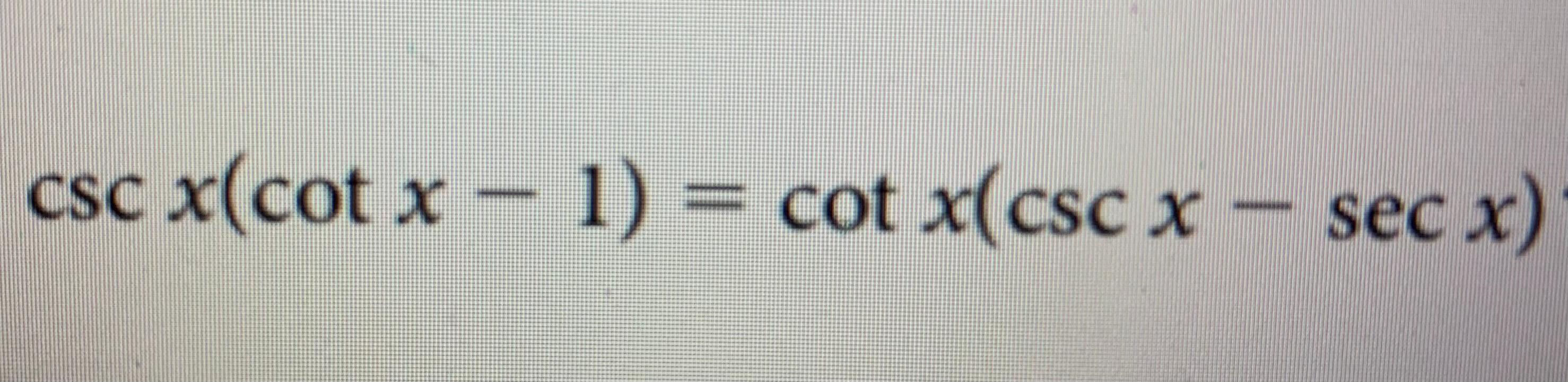 Solved COS X + 1 + sinx 1 + sinx = 2 sec X COS X csc x(cot