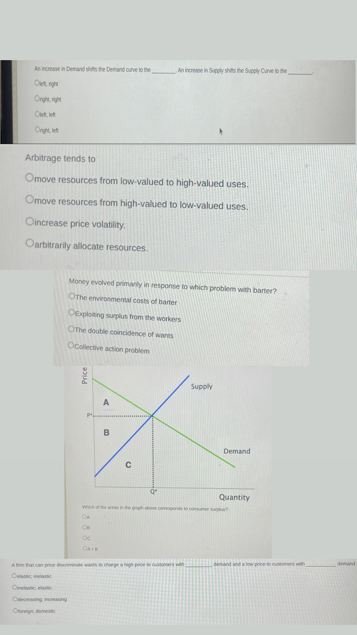 Solved An increase in Demand shifts the Demand curve to the | Chegg.com
