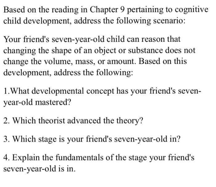 9 year cheap old cognitive development