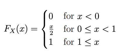 Solved consider a random variable with the CDF below What | Chegg.com