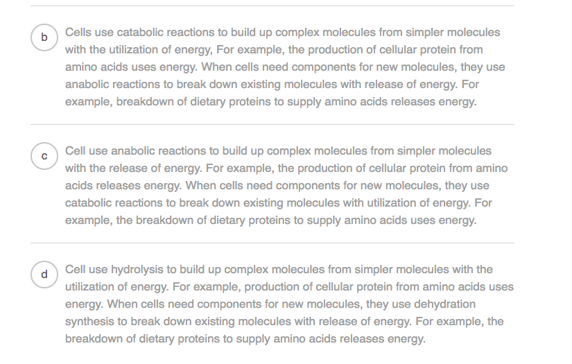 Solved All organisms use basically the same metabolic | Chegg.com