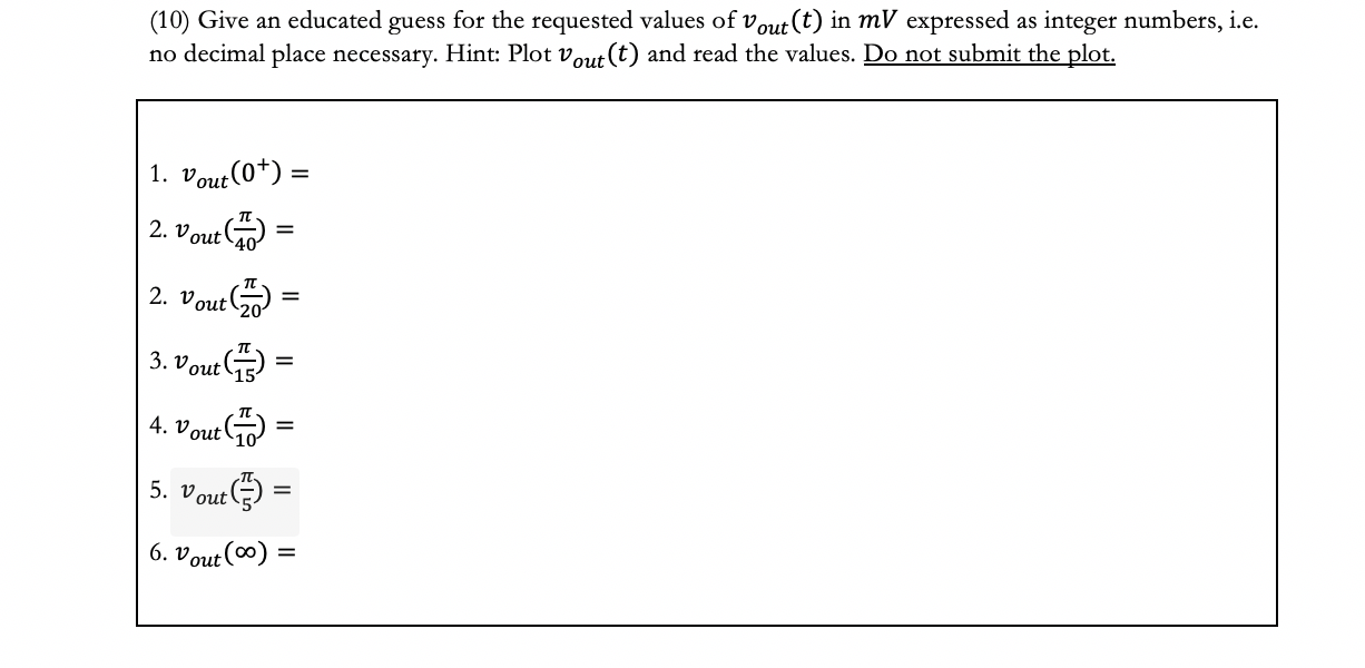 Solved Problem 100 Use R 40 N And L 1 25 H In The N Chegg Com