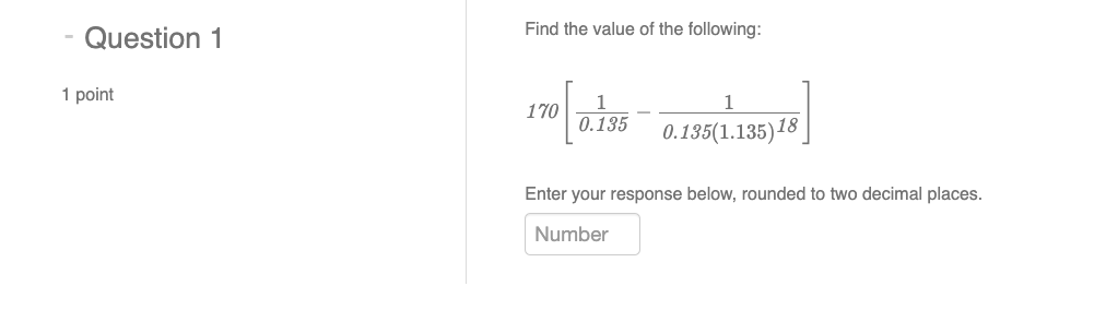 Solved Find The Value Of The Following: | Chegg.com