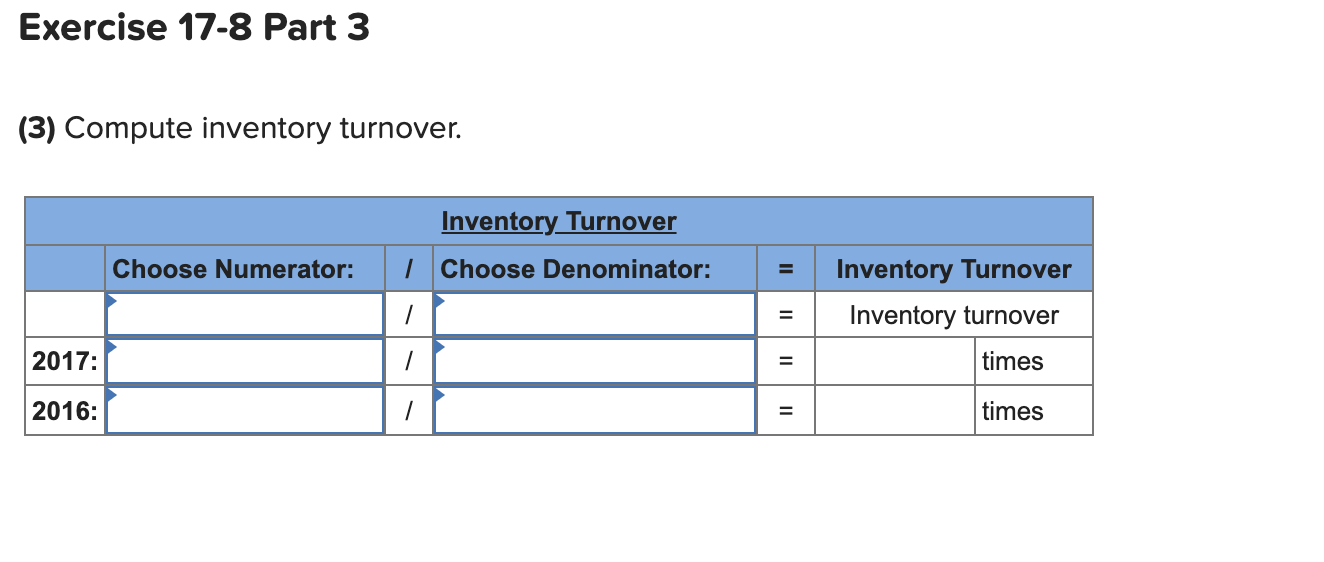 Solved Exercise 178 Liquidity analysis and interpretation